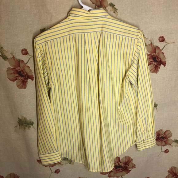 Ralph Lauren Stripped Shirt Yellow 16 - Picture 2 of 5